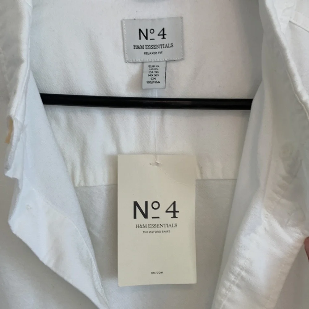 NWT No. 4 H&M Essentials Casual Button Shirt - Picture 2 of 4